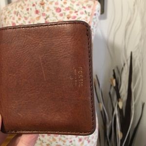 Fossil leather wallet
